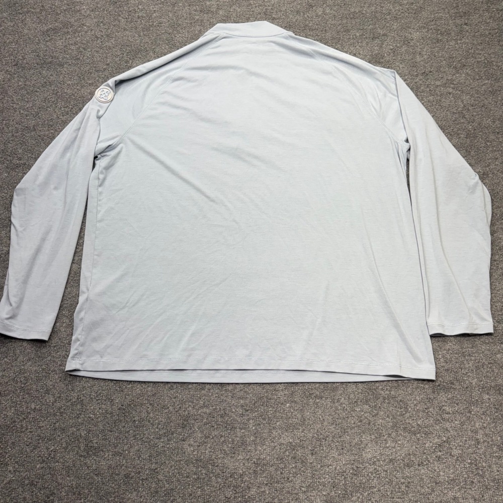 G/FORE Winghaven Quarter Zip Pullover Mens XXL Light Blue Long Sleeve Golf Top - Picture 8 of 8